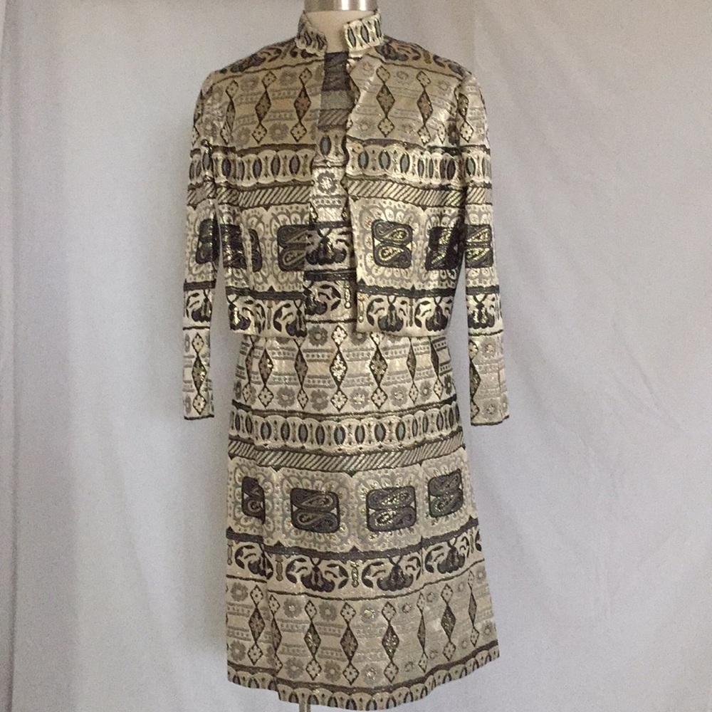 Oscar De La Renta Custom vintage Dress and Bolero